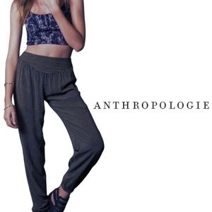 ANTHROPOLOGIE Staring At Stars Acid Wash Joggers Charcoal Grey - Size Small